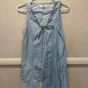 Jack by BB Dakota Sky Blue Lace-Up Dress